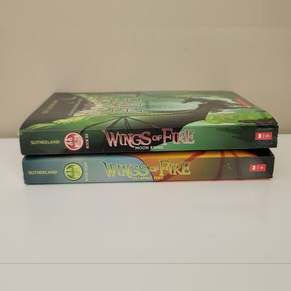 Wings Of Fire Book 6 Moon Rising & Book 8 Escaping Peril NEW T. Sutherland #487 - Picture 4 of 7